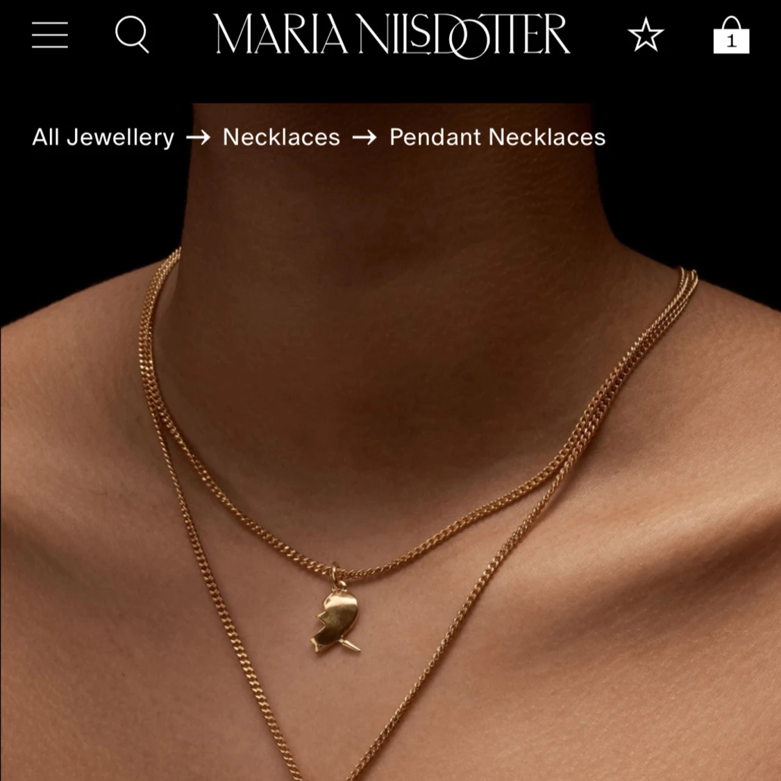 Söker Maria Nilsdotter You&Me necklace - 90