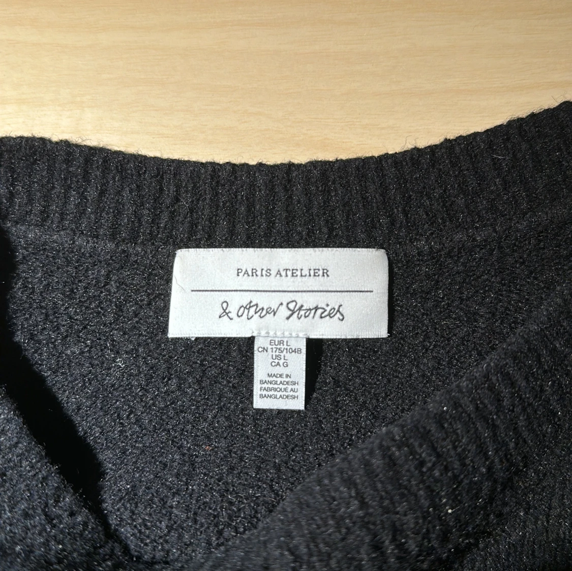 Svart stickad tröja från & Other Stories - 1