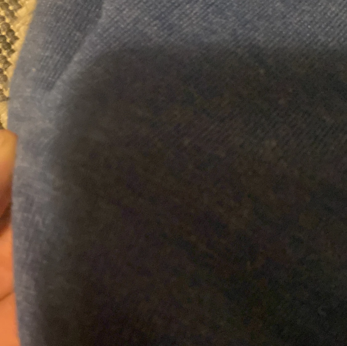 Blå stickad tröja - 1