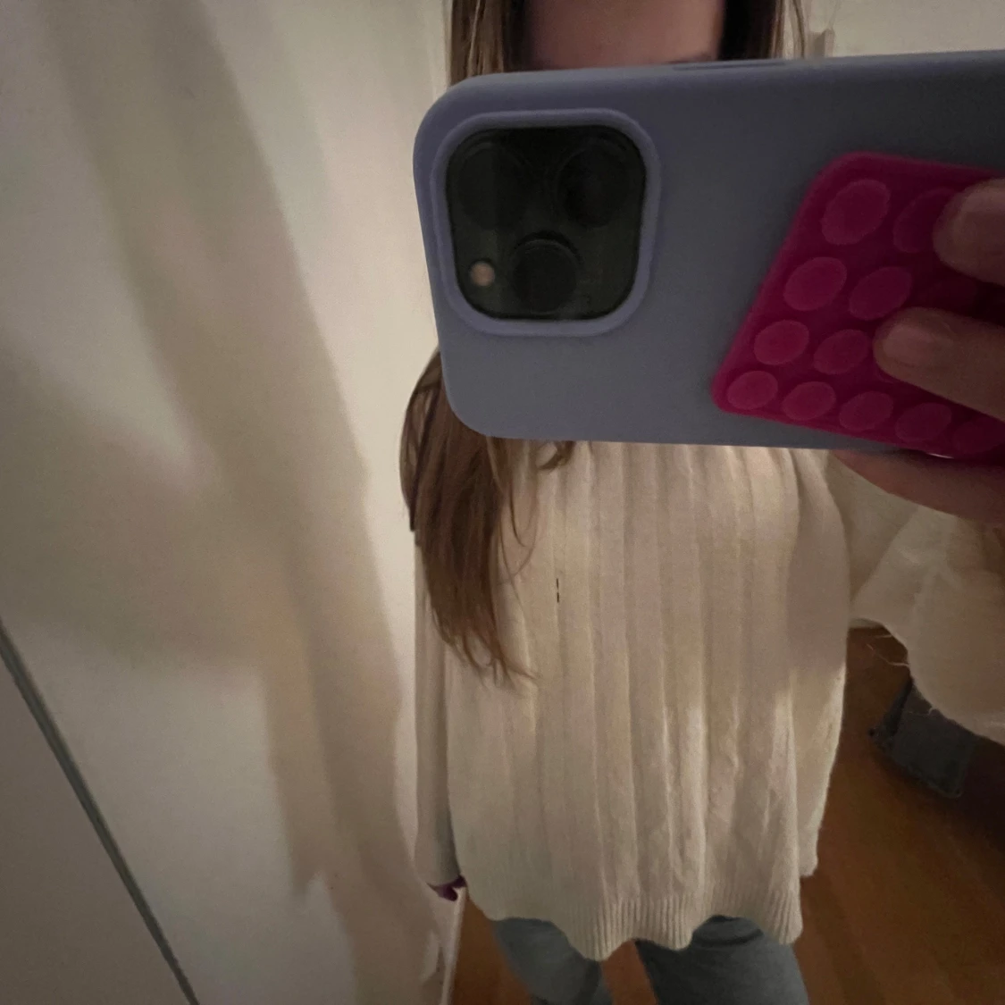 Vit stickad tröja🤍🤍  - 1