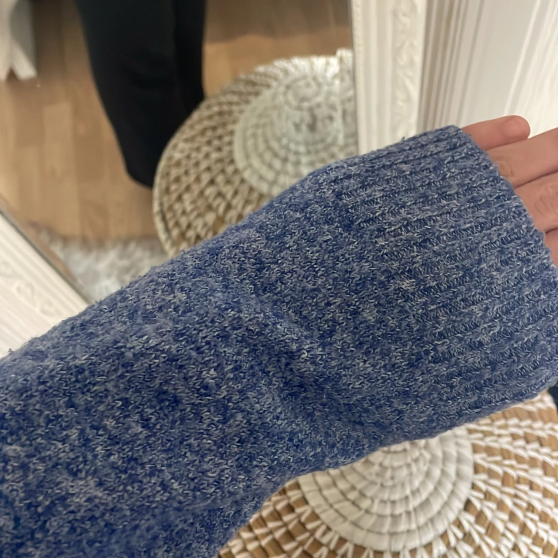 Blå stickad tröja från Vero Moda - 2