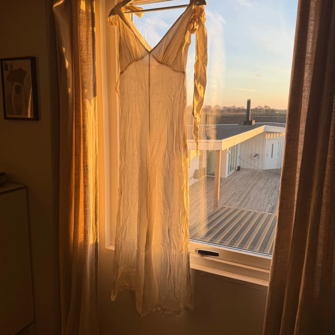 Vit jumpsuit i silke - 2