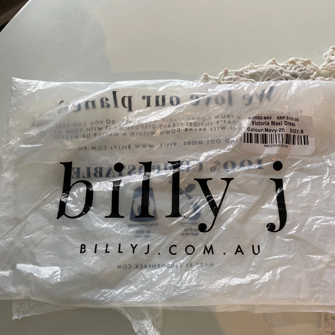 Marinblå Klänning från Billy J - 3