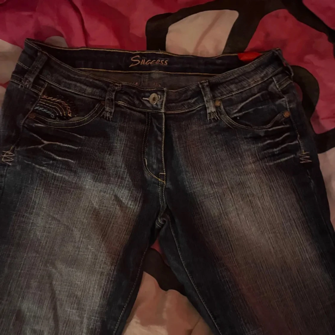 Lågmidjade bootcut jeans - 90