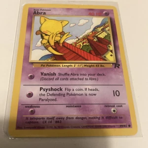 Abra Team Rocket Vintage TCG Pokémon kort  - Skickas i sleeve 