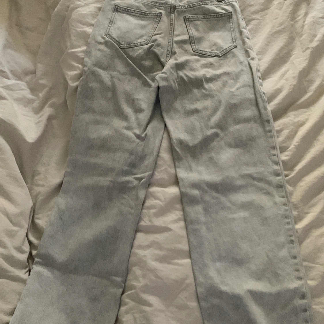 Grå jeansbyxor från Lindex - 90