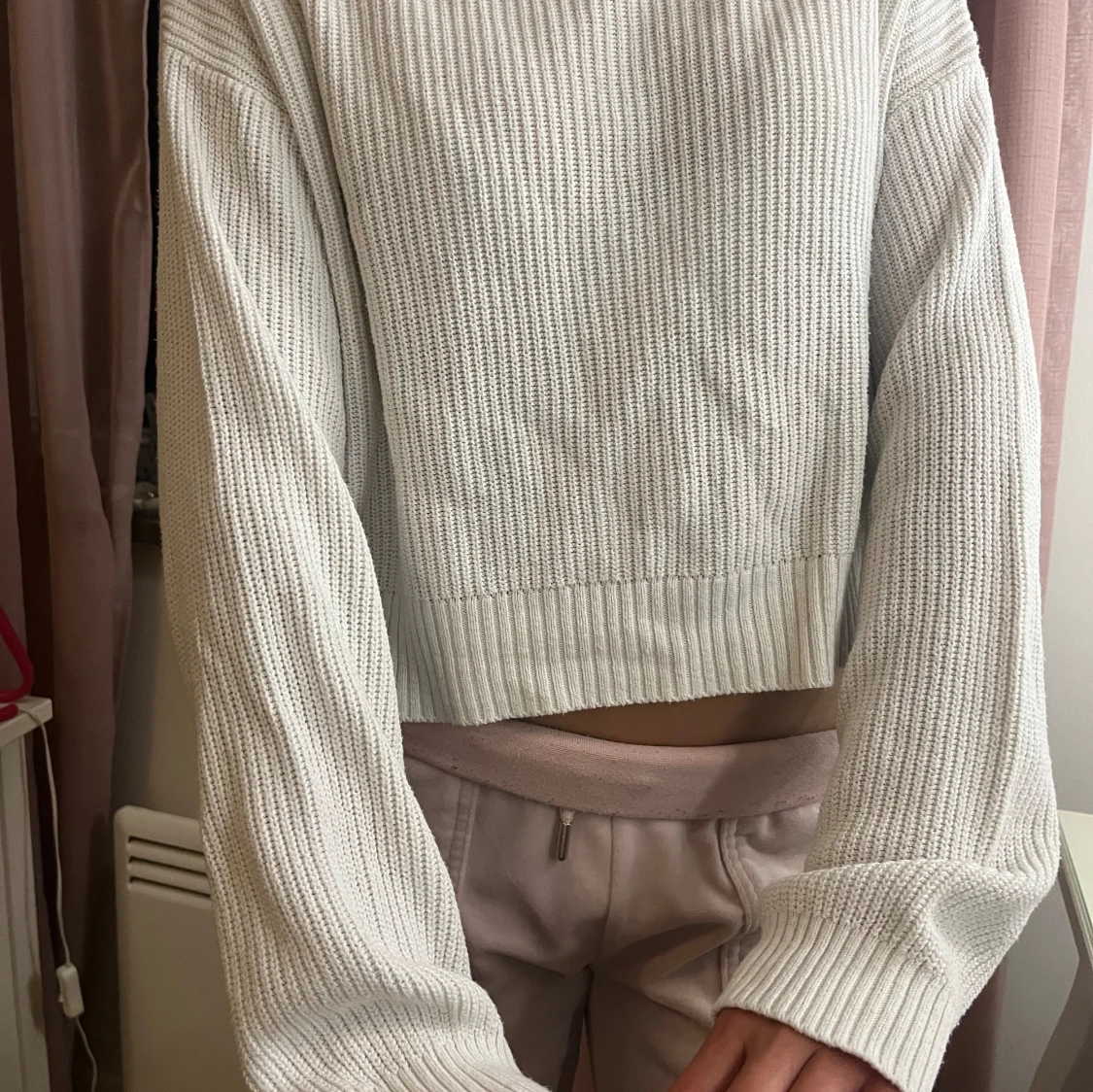 Vit ribbad tröja från Kappahl - 92