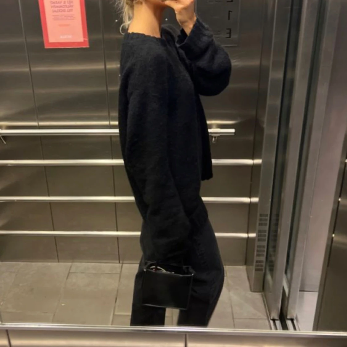 stickad tröja oversized  - 90