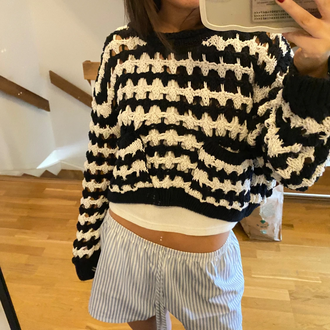 Stickad tröja zara - 1