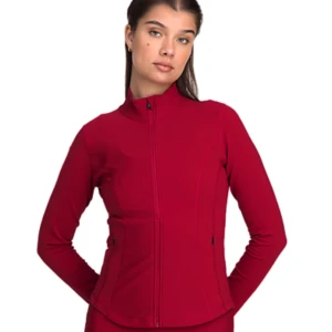 Röd zip up från SOC - röd zip up tränings jacka, som liknar lululemons define jacket. Är helt oanvänd, säljer pga att den inte passar. Perfekt för gymmet, löptur eller bara till vardagen!  Nu pris är 399 men säljer för 300