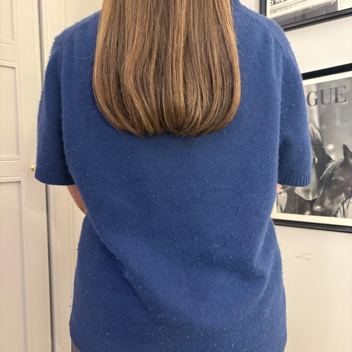 Marinblå soft goat tröja - 90