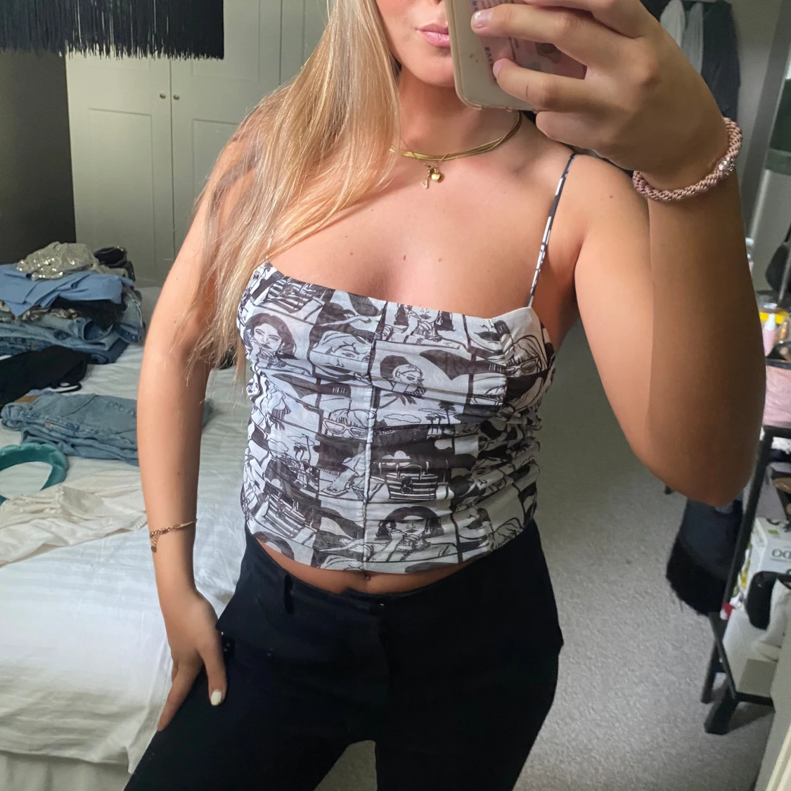 Mönstrat linne zara - 90