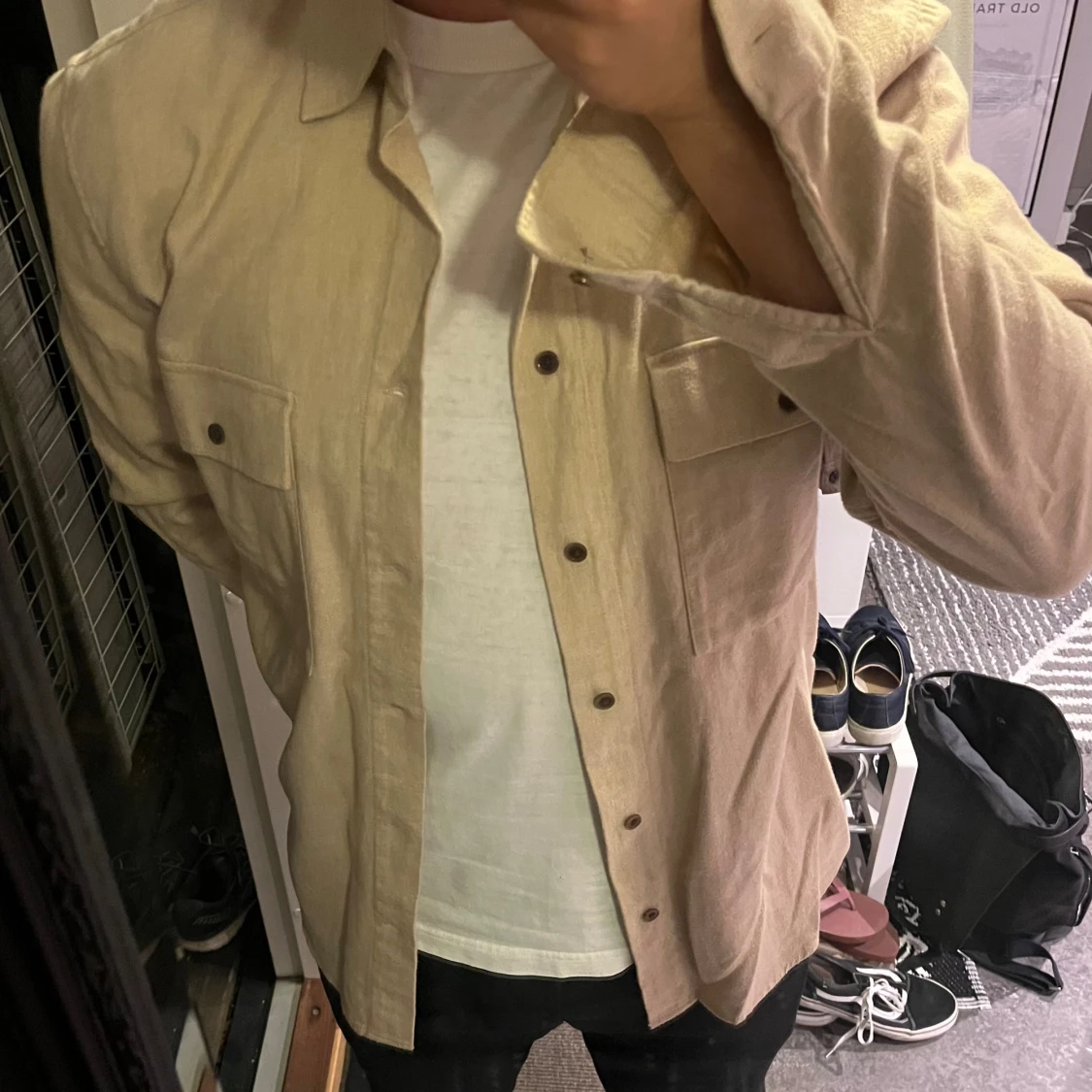 Overshirt bomullstyg dobber  - 91