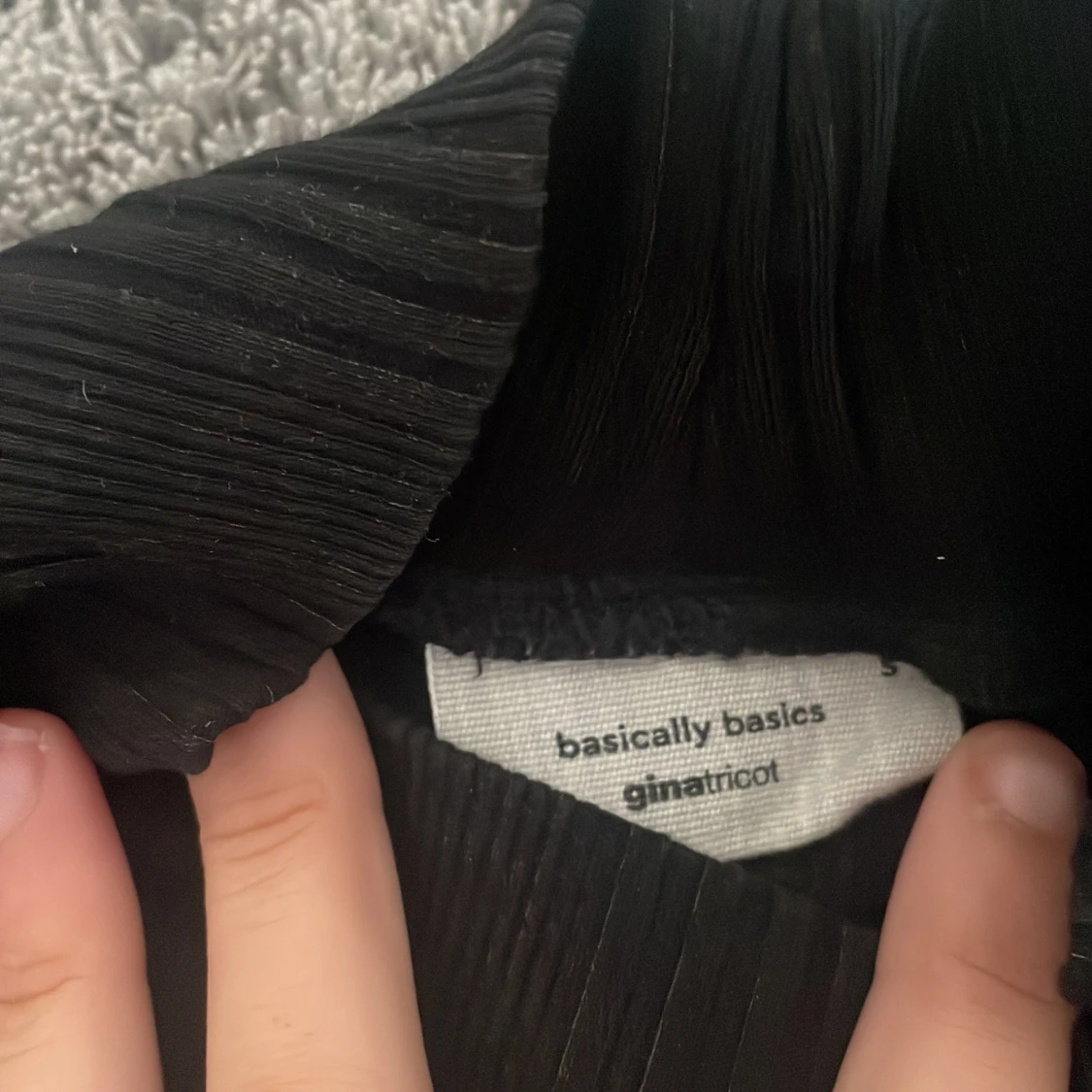 Svart långarmad tröja - 91