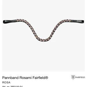 Pannband  - Säljer pannband i svart läder i strl cob. Fint skick, dock saknas 2 stenar av pannbandet. Köptes för 329kr säljes för 100 kr.