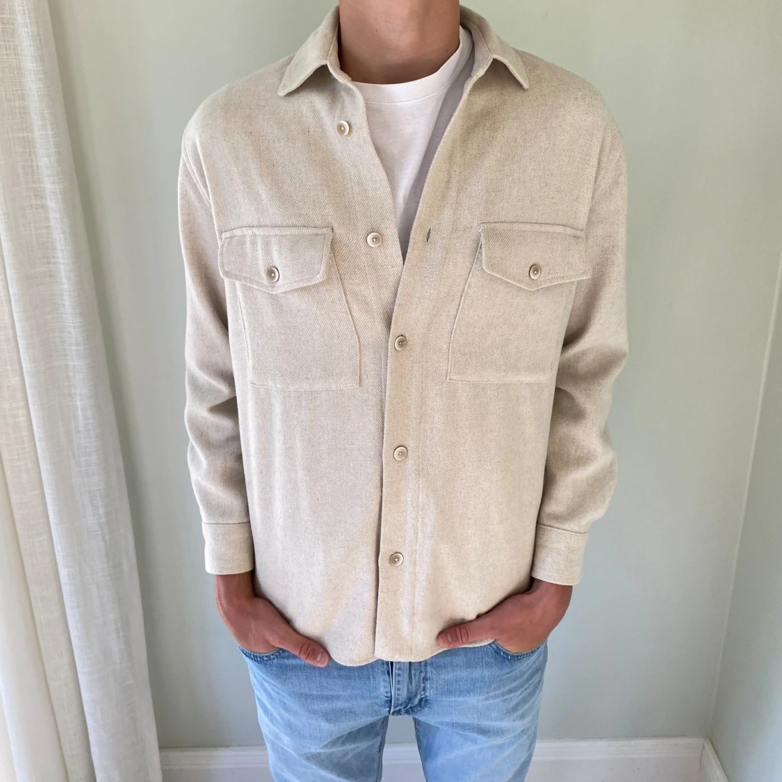 Beige overshirt 