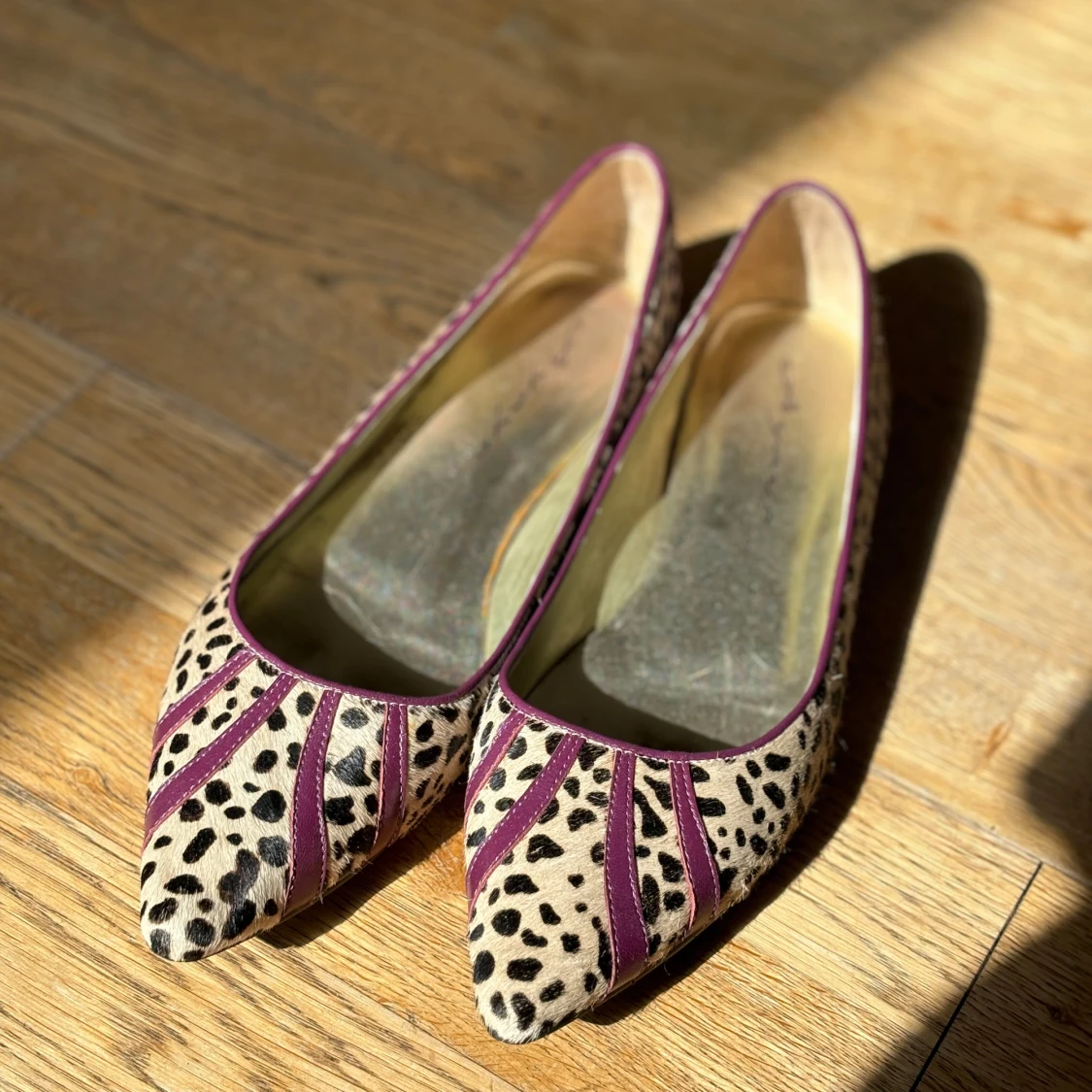 Leopard ballerinaskor