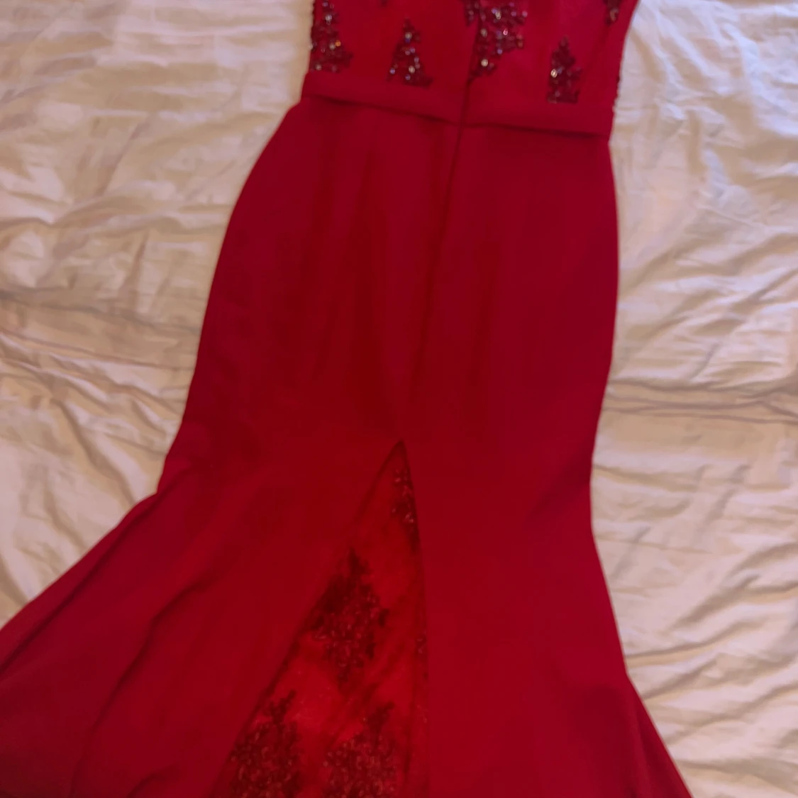 Röd festklänning - 90