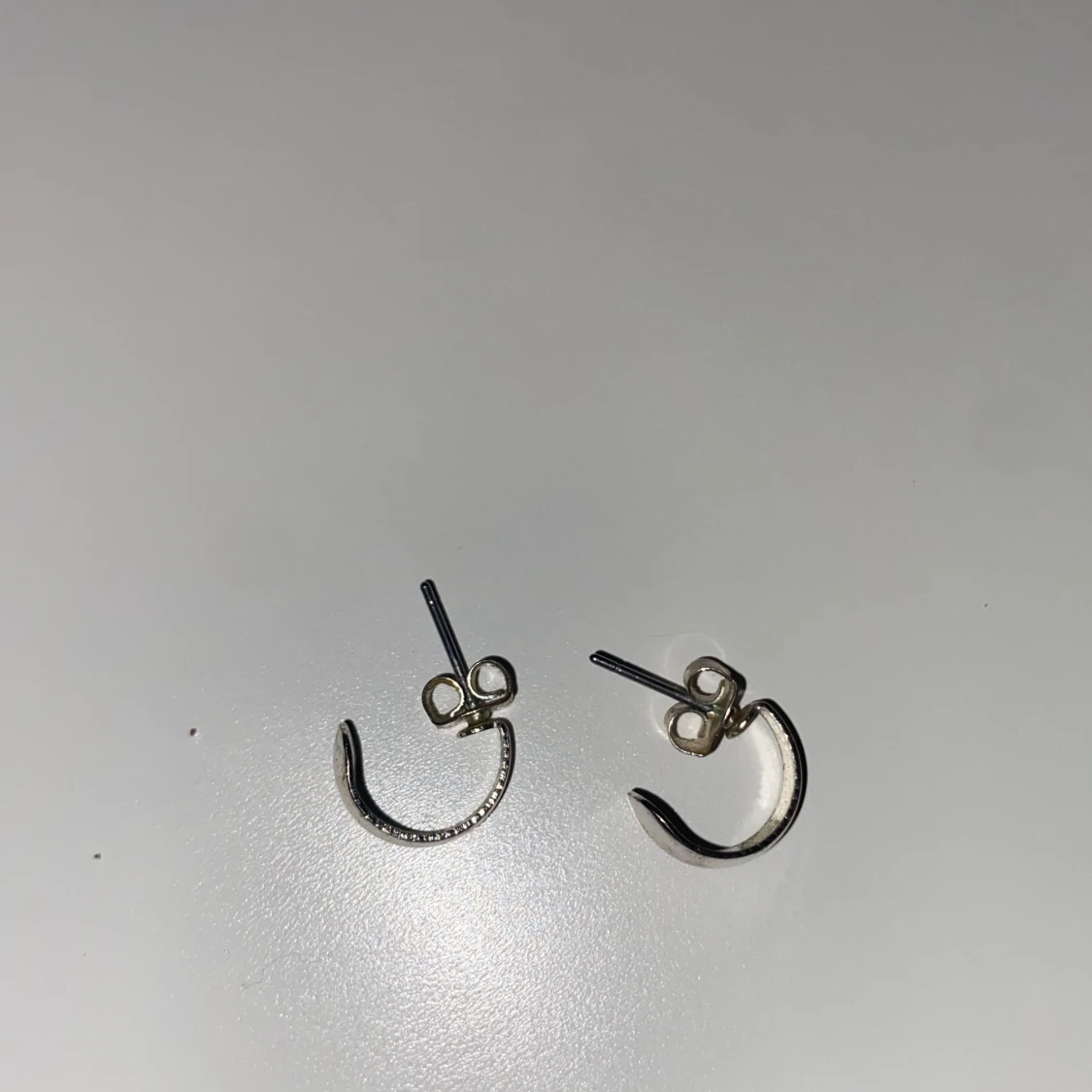 små silver hoops - 90