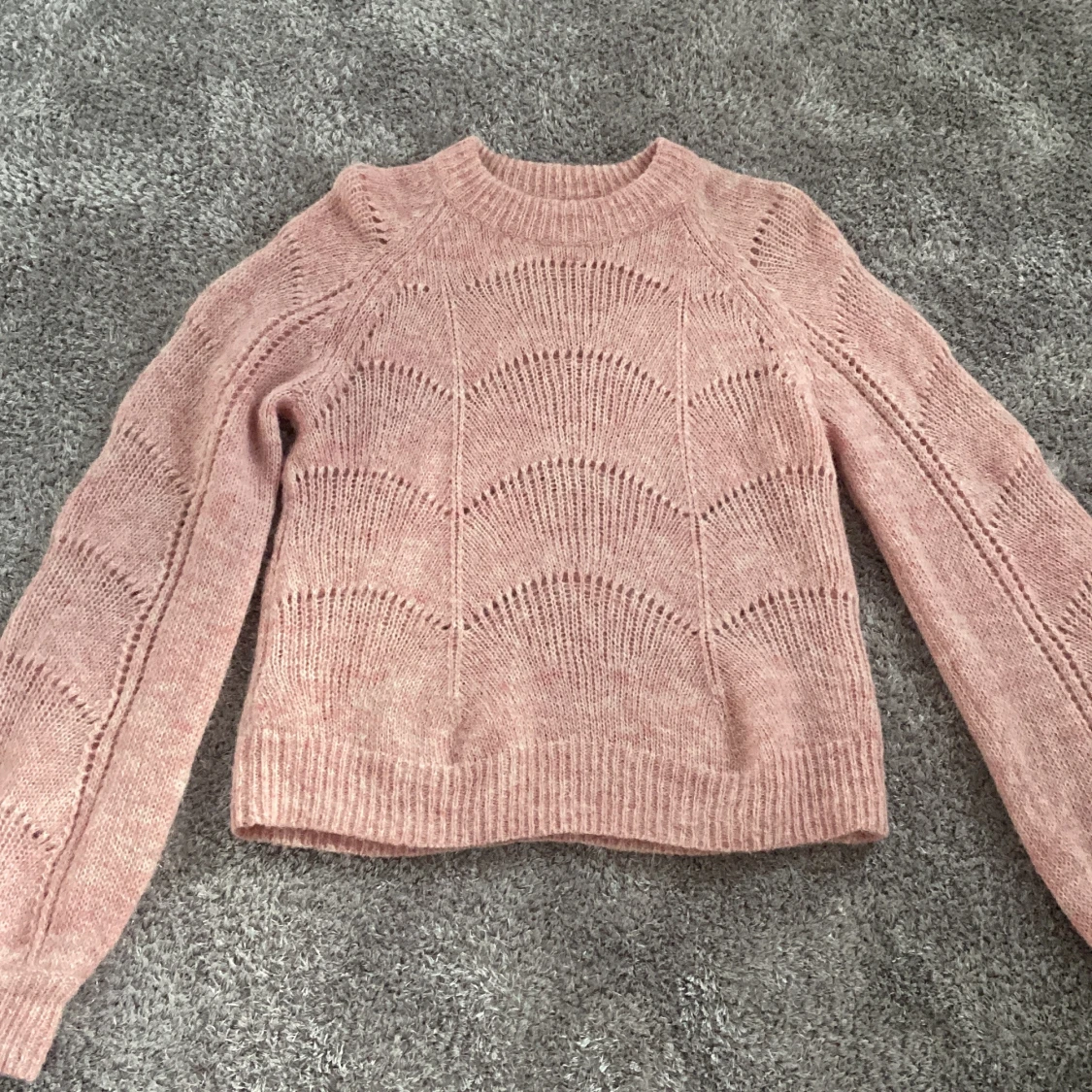 Jättesöt rosa stickad tröja💕💕