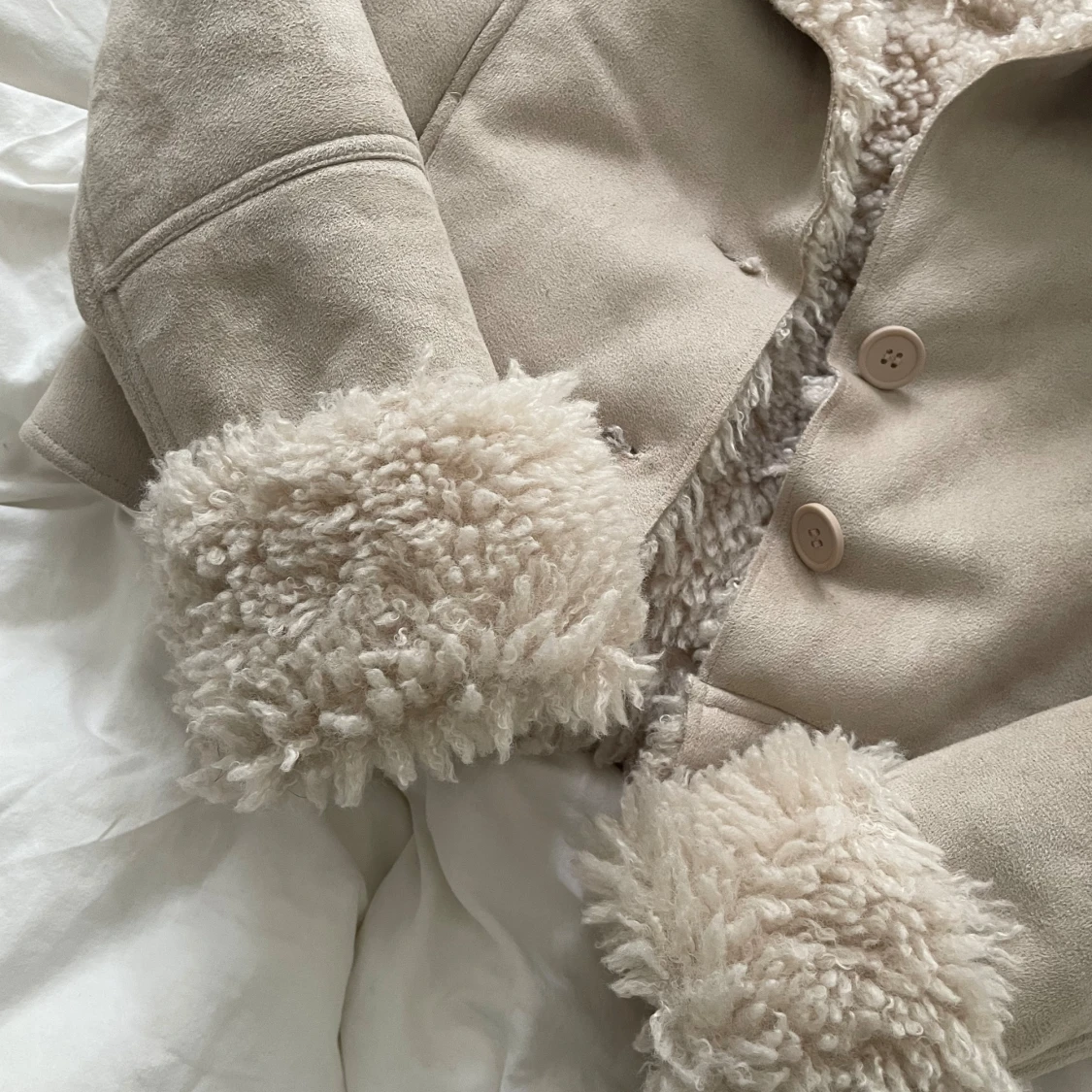 Faux pälsjacka  - 91