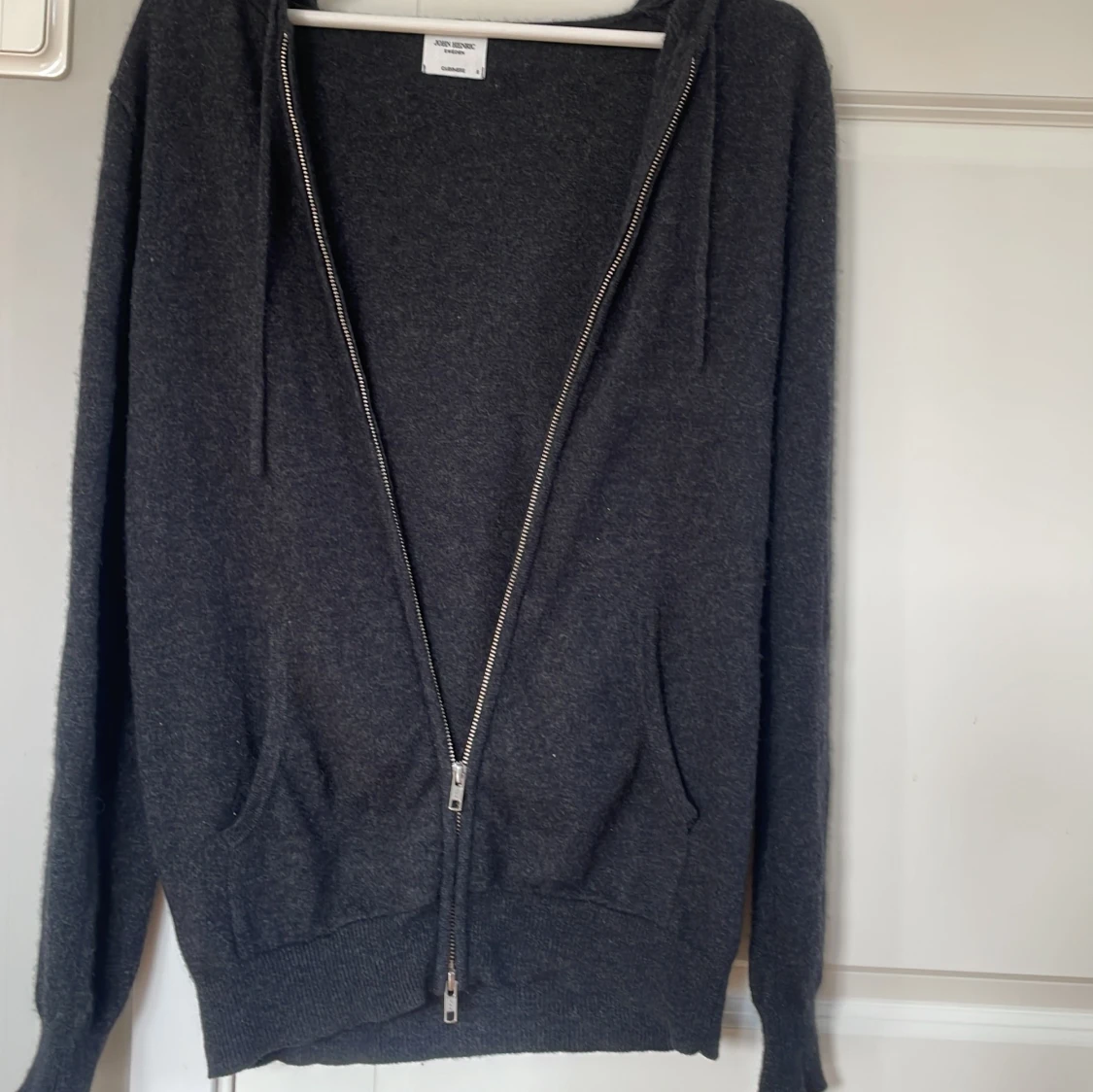 John Henric cashmere zip hoodie