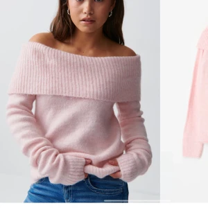 Rosa offshoulder tröja - Skriv privat för bilder🩷 fick ifall födelsedagspresent har aldrig använt så säljer den