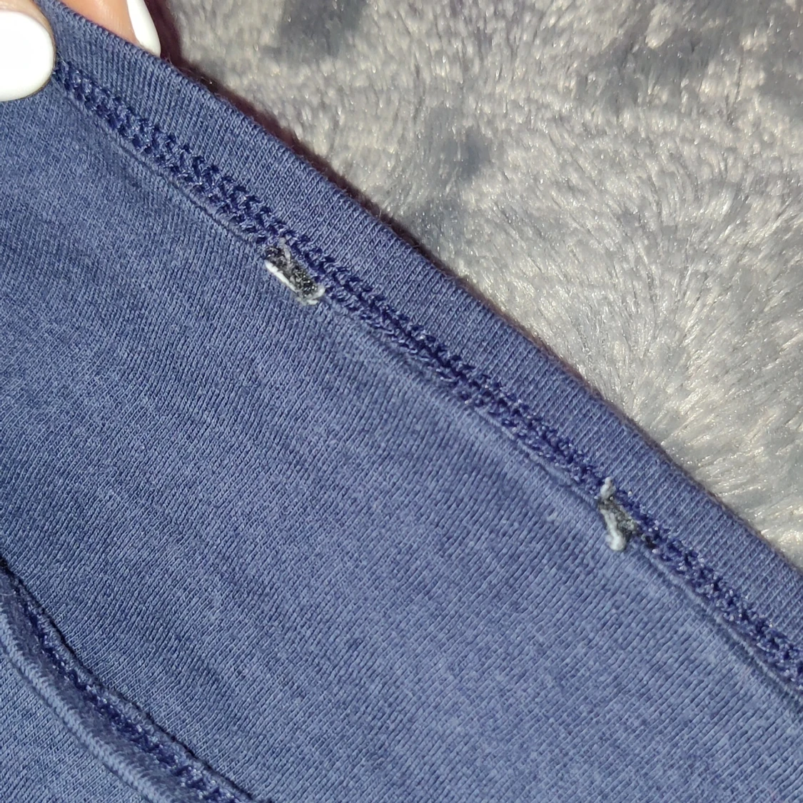 Mörkblå långärmad topp - 93