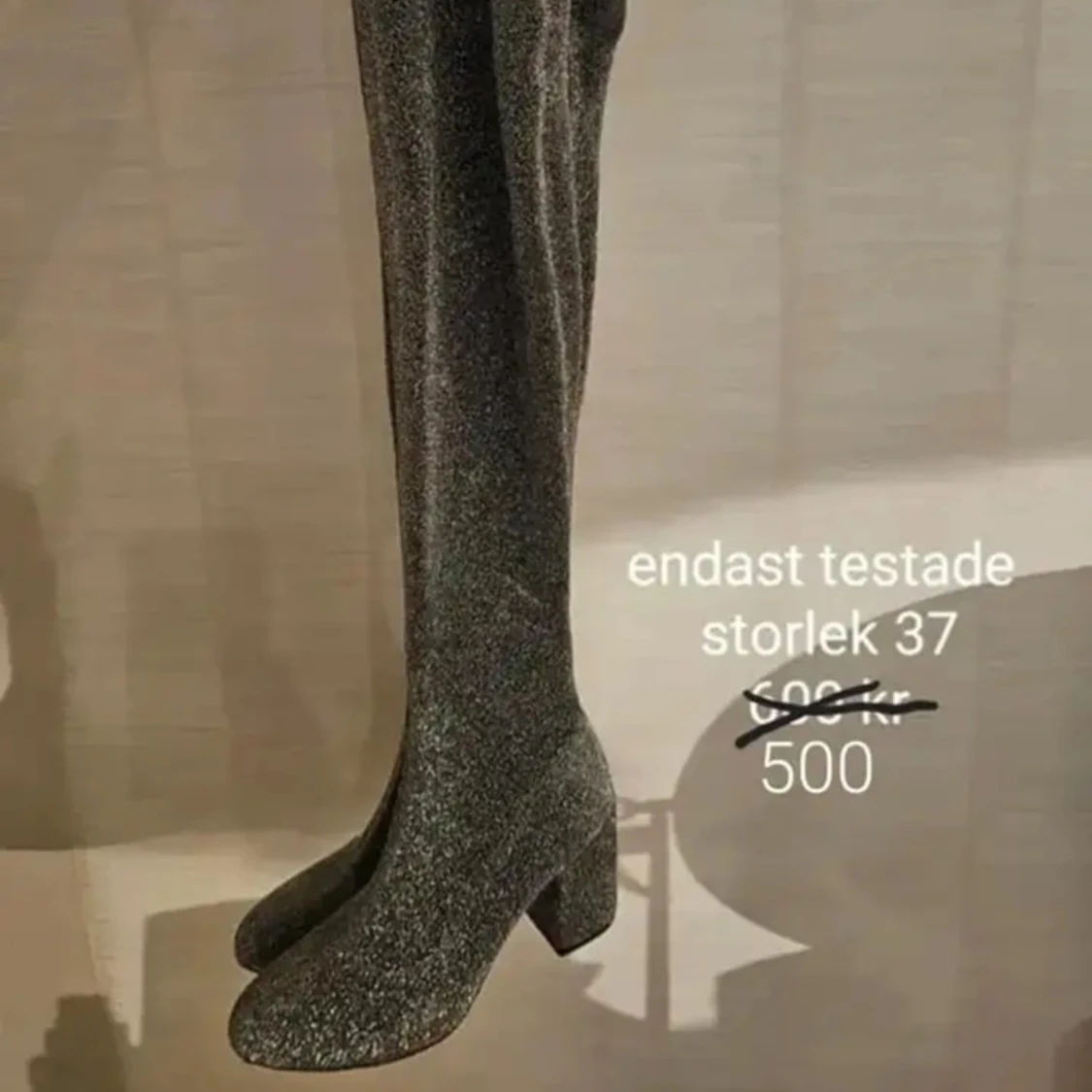 Overknee klackar