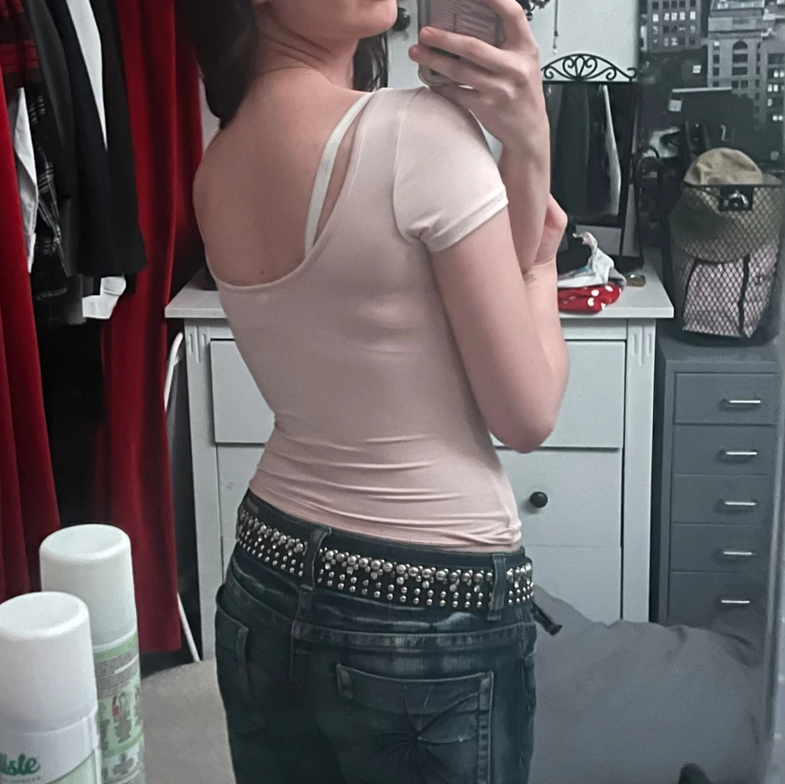 Ljusrosa tight topp - 91