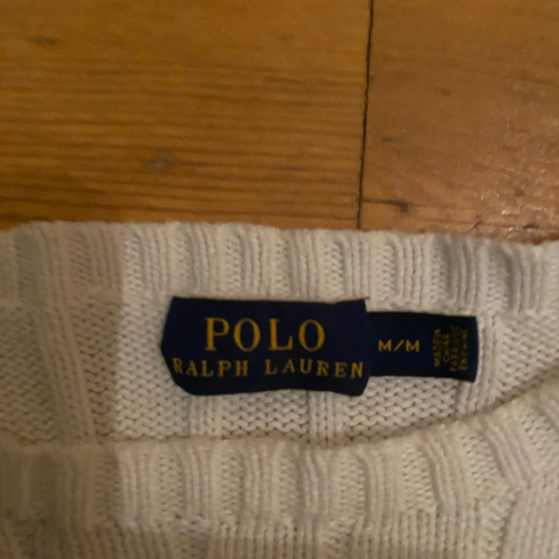 Vit stickad tröja från Ralph Lauren - 3