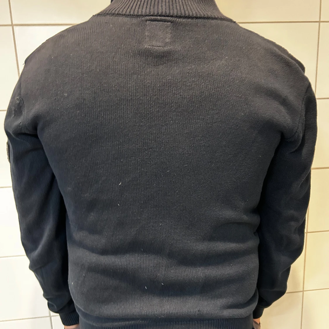 Mörkblå quiltad jacka - 91