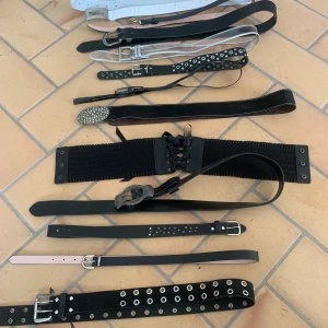 Bälten - Olika bälten 30kr st.  Skriv i dm innan du köper. Och vilka eller alla. Kan göra fler hål om det behövs.