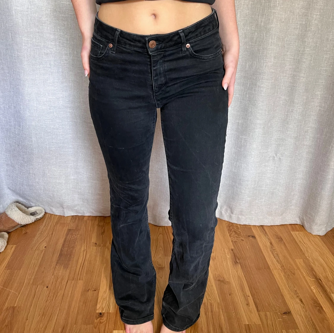 Svarta bootcutjeans - 91