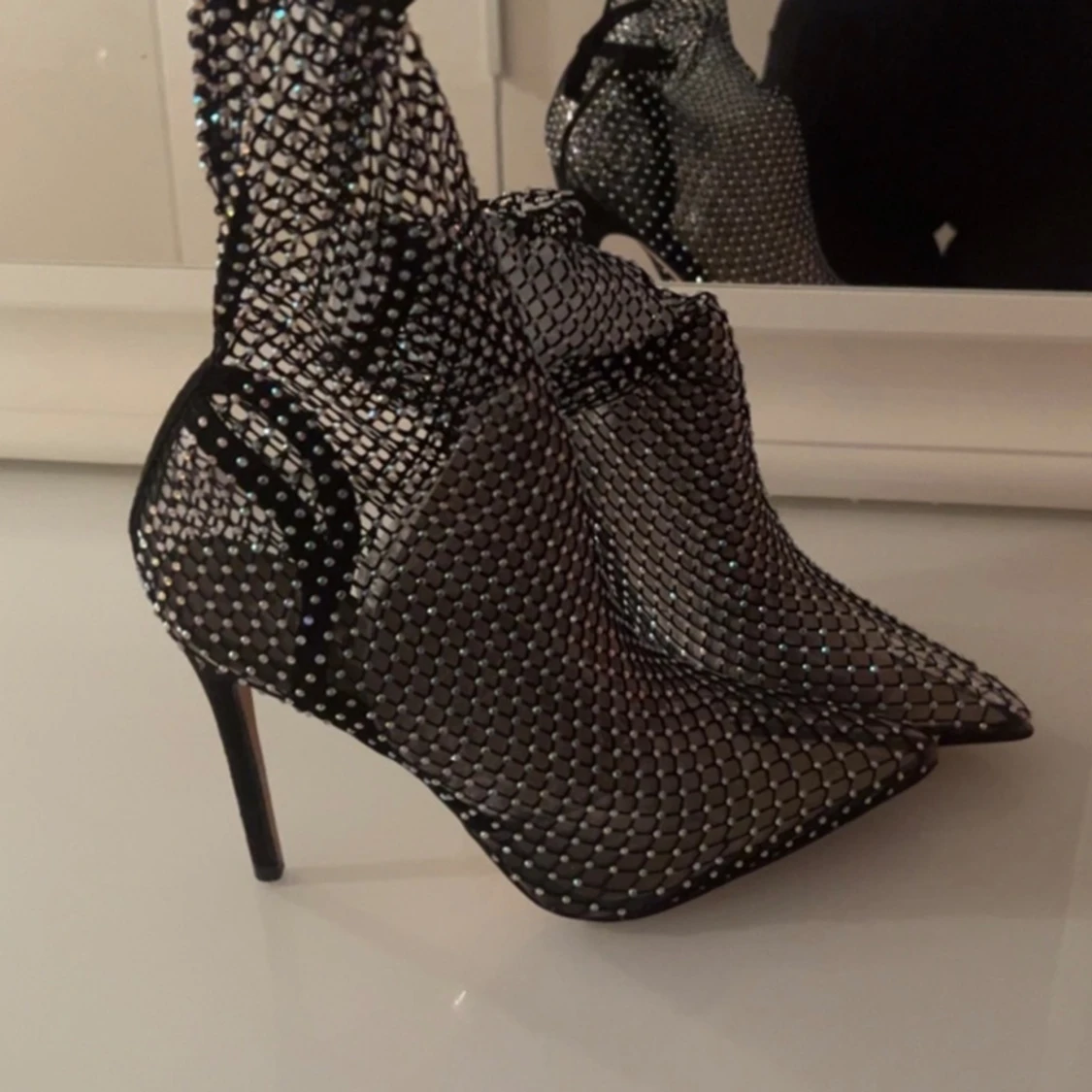 Sparkly Fishnet Heels ✨ - 92