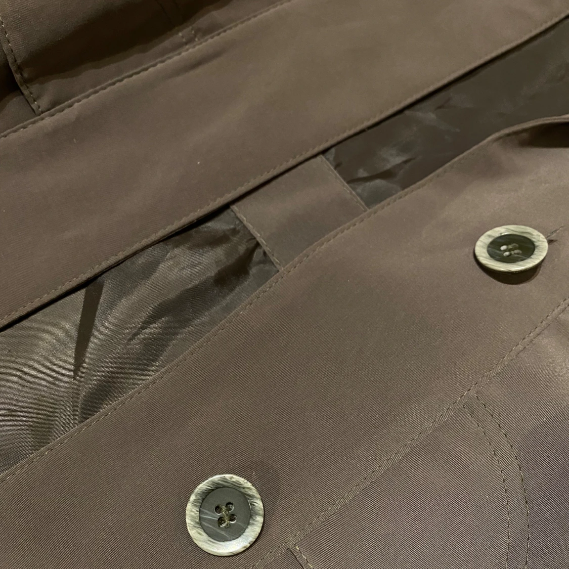 Militärgrön Kapp Trenchcoat - 91