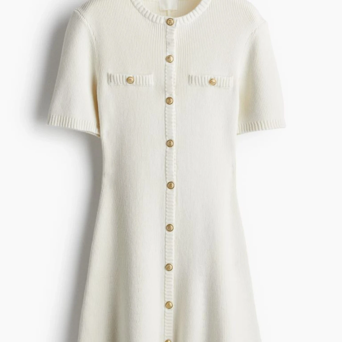 Kort stickad klänning 