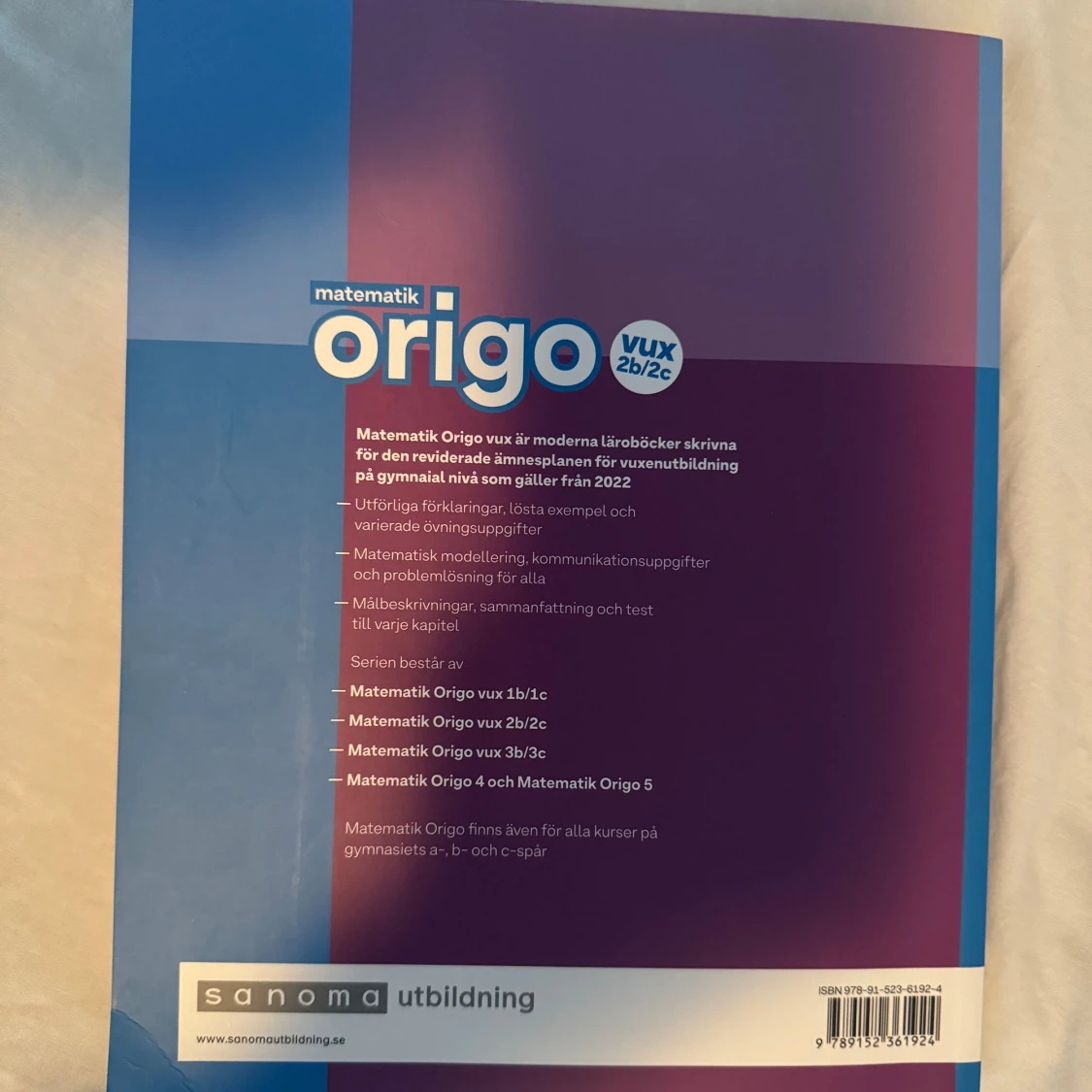 Matematik Origo Vux 2b/2c - 90
