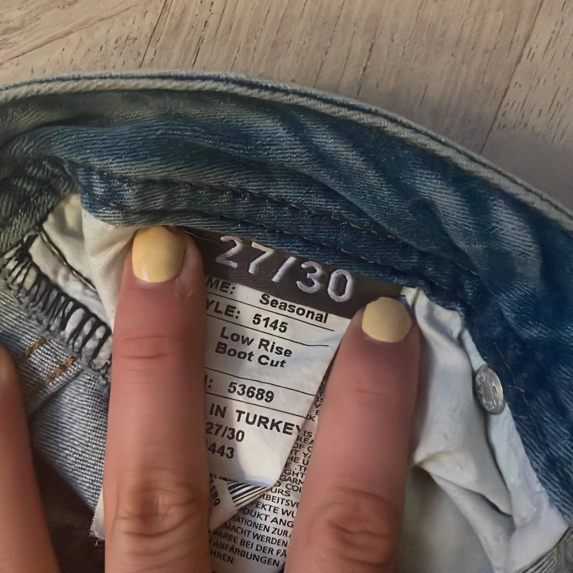 Blå bootcut jeans - 2