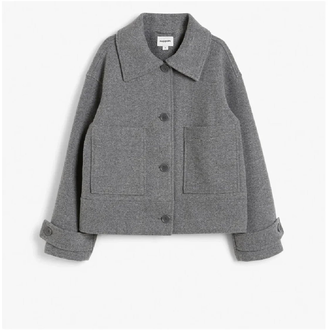 Grå ulljacka från Kappahl