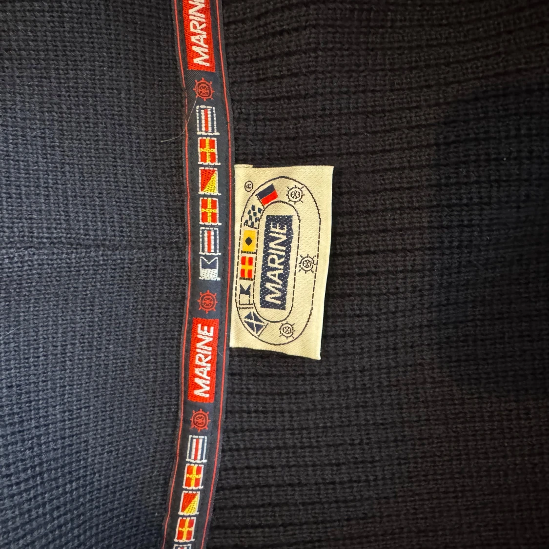 Marinblå kofta/cardigan från marine - 3