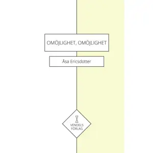 Omöjlighet, omöjlighet är en prosalyrisk berättelse. Med ett förtätat och finstämt språk skildrar Åsa Ericsdotter den olyckliga kärlekens pendlande mellan hopp och förtvivlan.    Format Danskt band   Omfång 86 sidor   Språk Svenska   Förlag Vendels förlag   Utgivningsdatum 2023-12-06   ISBN 9789198663761  