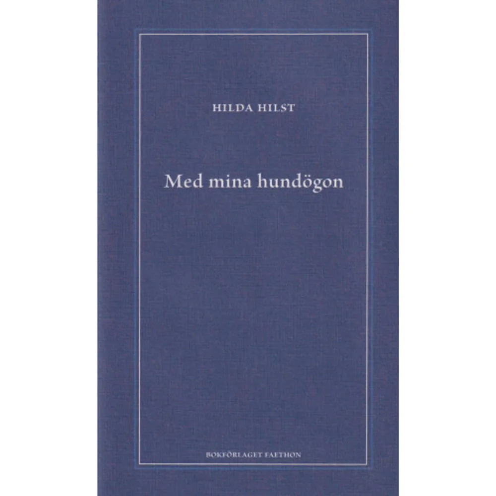 Hilda Hilst (1930 2004) var en brasiliansk poet, dramatiker och prosaist. Hennes verk närmar sig såväl mysticismen som vansinne, kropp och fri kvinnlig sexualitet. Här föreligger Med mina hundögon, en bok där berättaren Amós Kéres, matematiklärare, kämpar med att få ihop sitt livs olika delar. Med denna bok presenteras Hilst för första gången på svenska. Wera von Essen har såväl översatt som skrivit en kommentar.    Format Inbunden   Omfång 61 sidor   Språk Svenska   Förlag Bokförlaget Faethon   Utgivningsdatum 2023-02-23   Medverkande Wera von Essen   ISBN 9789189728257  . Böcker.