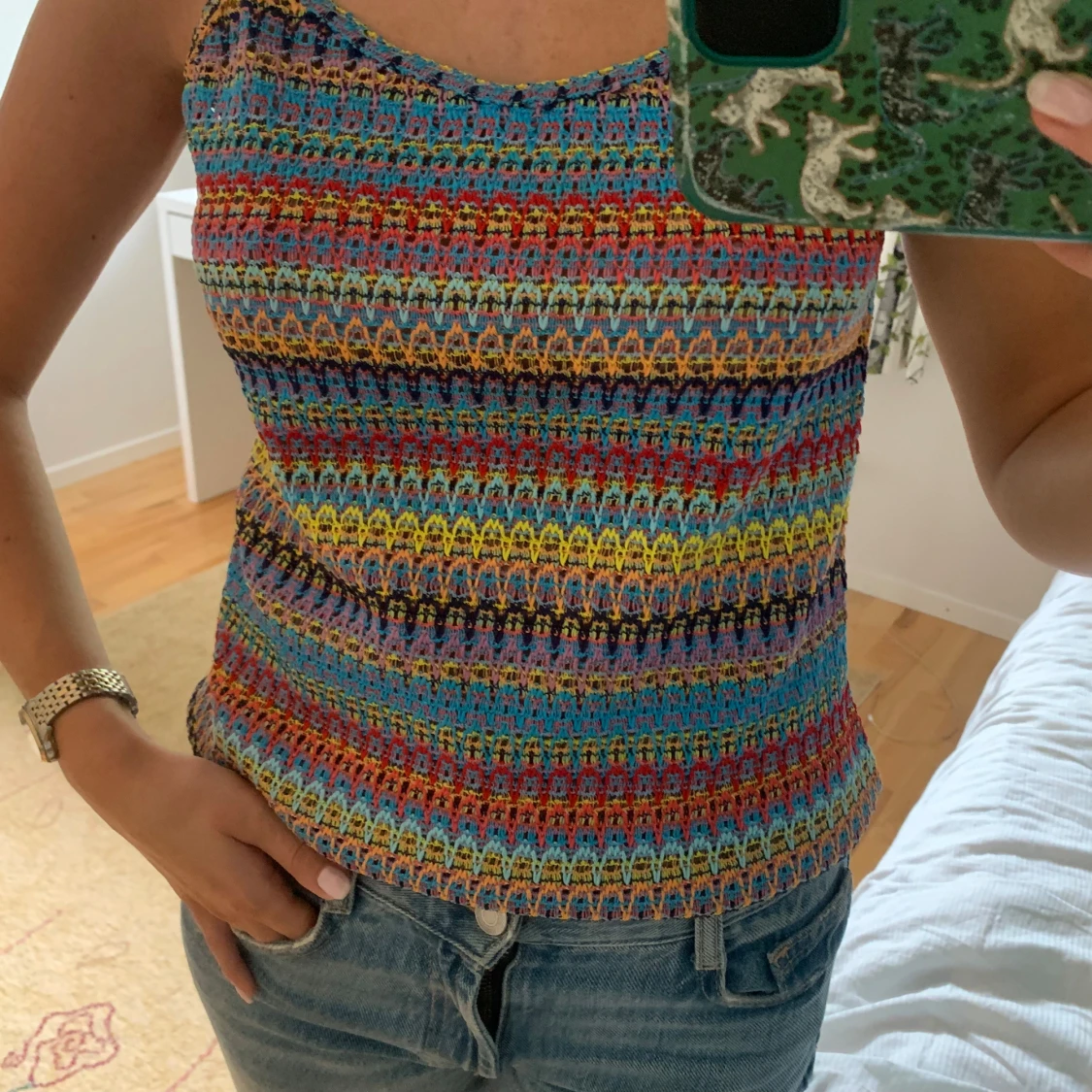 Topp med mönster - 90