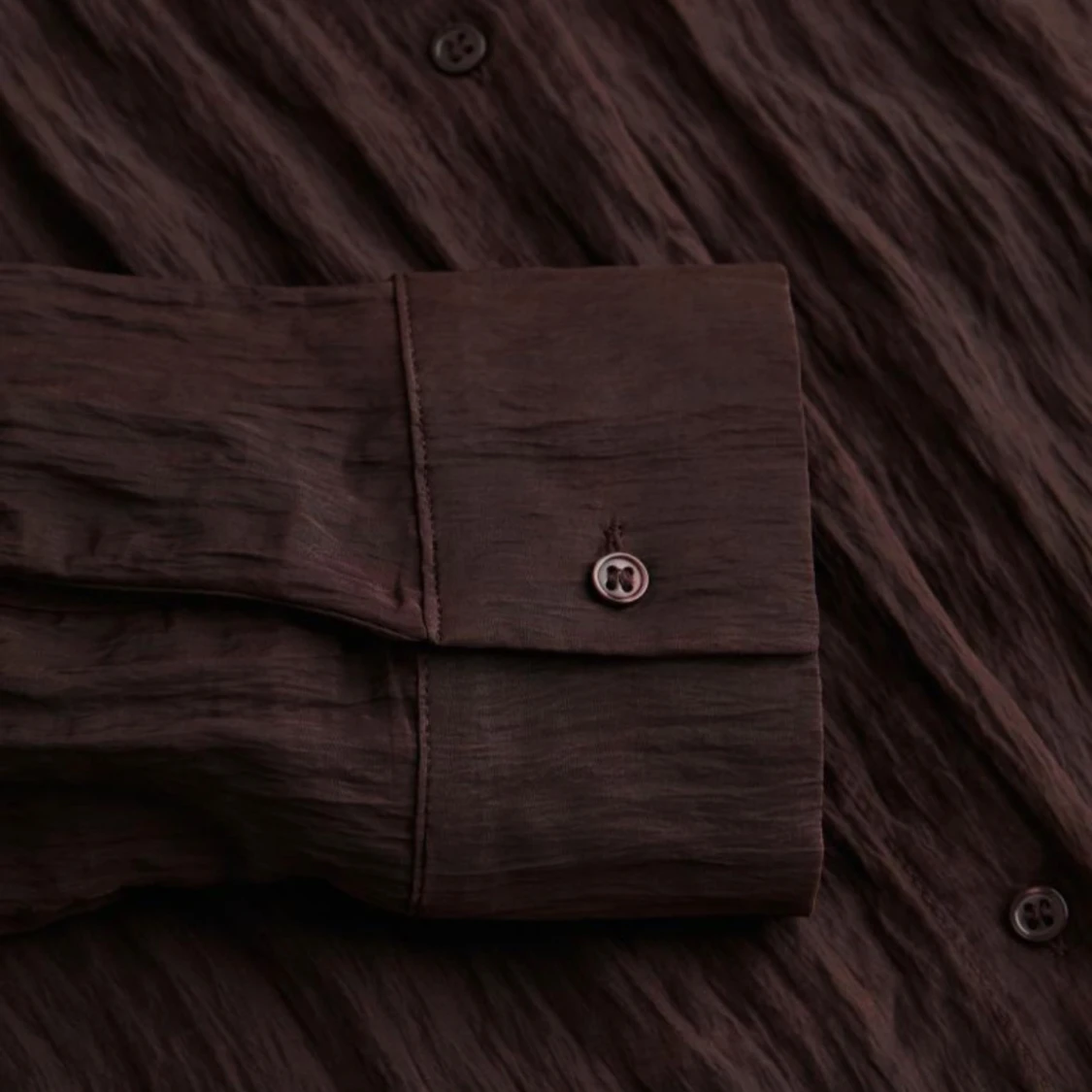 Brun långärmad skjorta - 90