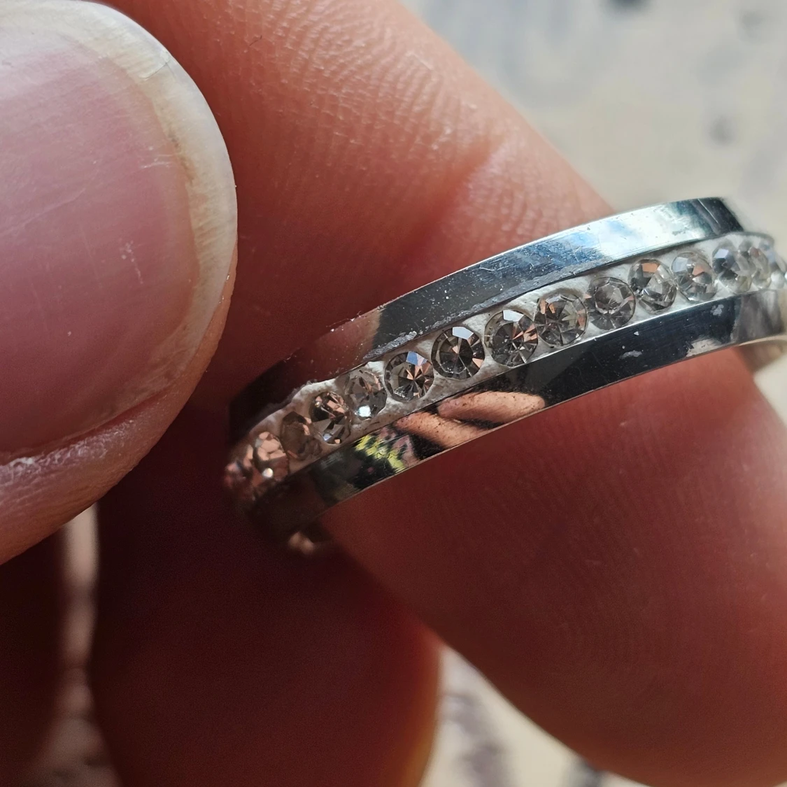 Glitterring - Rostfritt Stål - 2