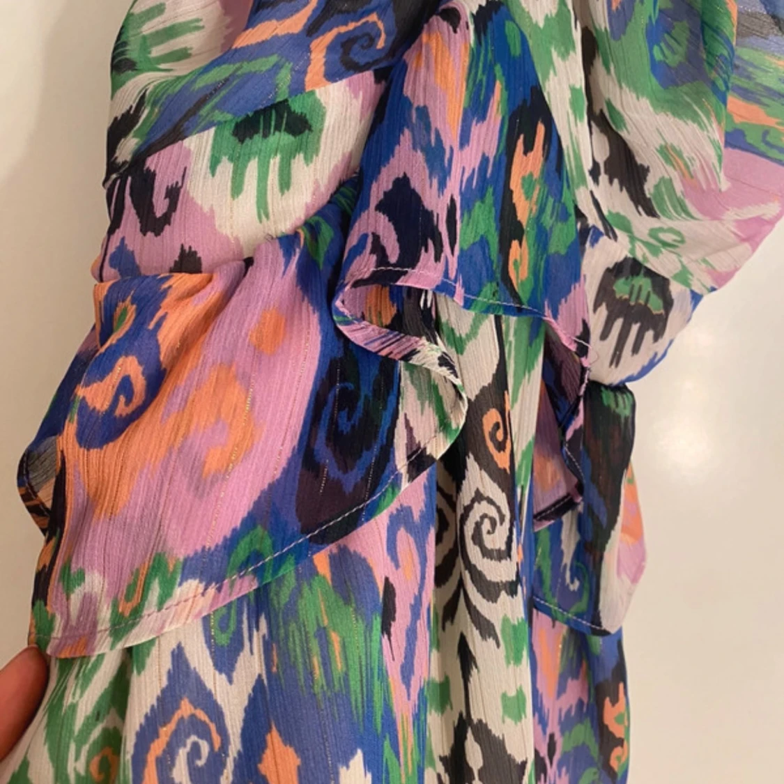 Mönstrad klänning zara - 4