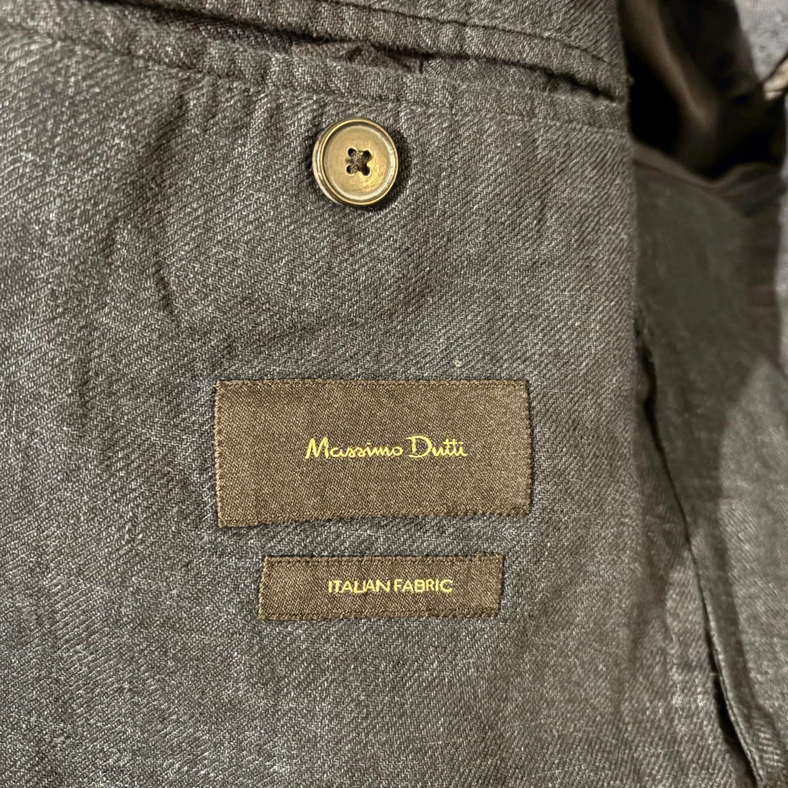 Blå linne kavaj från Massimo Dutti - 1