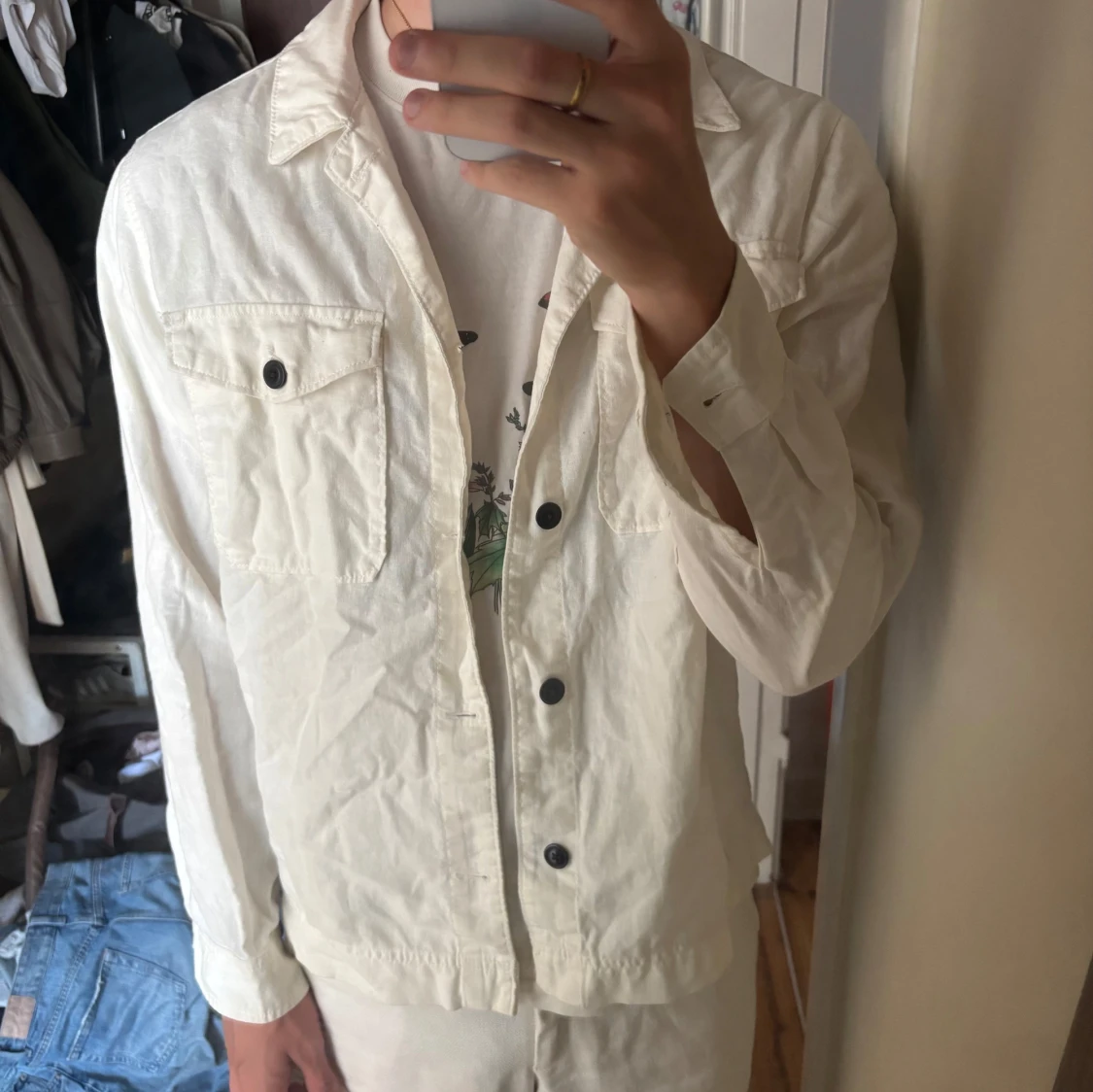 Overshirt i Linne