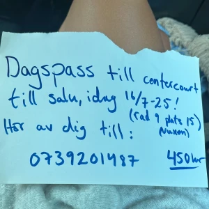 Båstad tennis pass - dagsbiljett till centercourt säljs!!!!